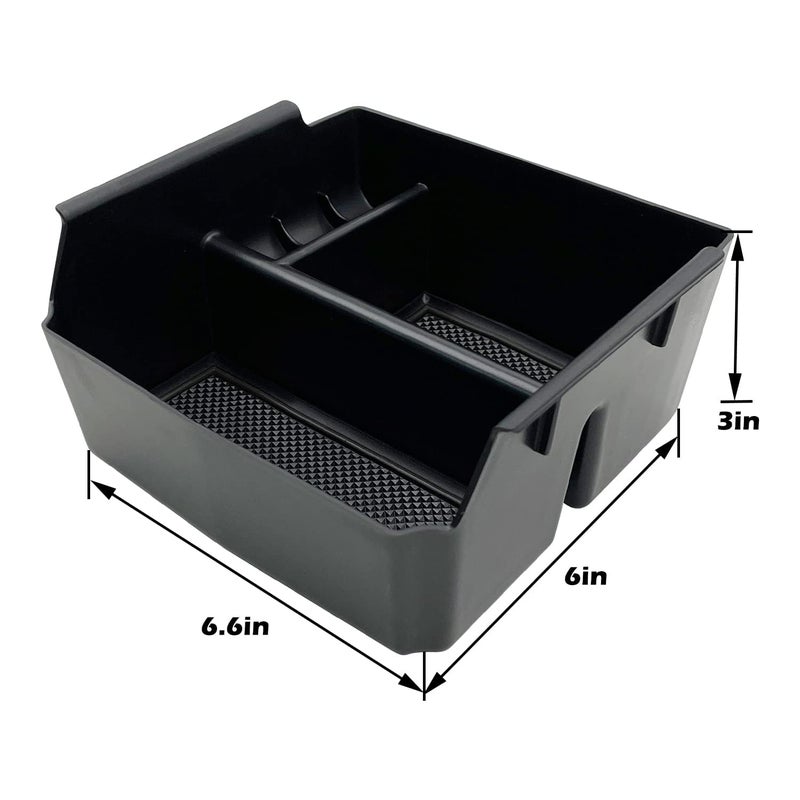 EVTIME Compatible with Jeep Wrangler JK and JKU Accessories 2011-2018 Center Console Organizer Tray (Black) - Image 5